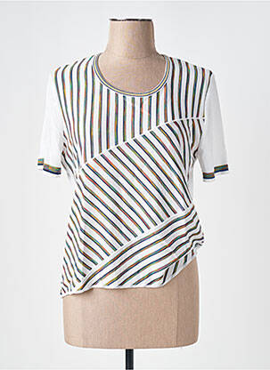 T-shirt coupe cintrée manches courtes beige SAINT CHARLES femme