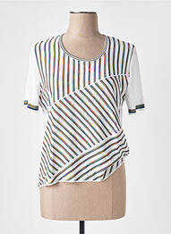 T-shirt coupe cintrée manches courtes beige SAINT CHARLES femme