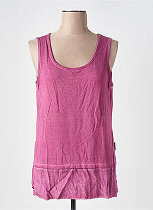 Débardeur coupe droite sans manche violet CAPUCCINO femme