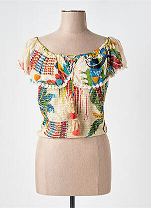 Top beige NJ pour femme