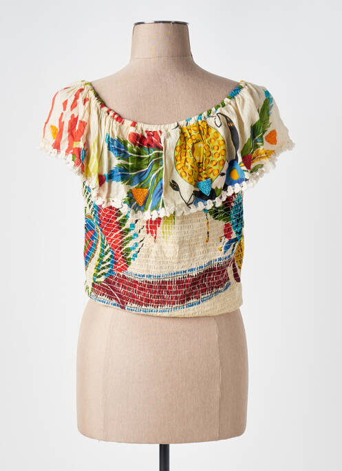 Top beige NJ pour femme