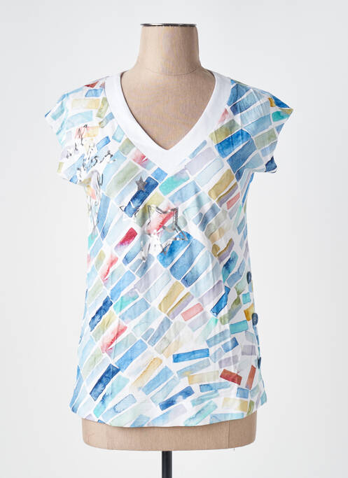 T-shirt bleu DOLCEZZA femme