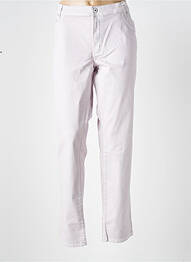 Pantalon droit stretch taille normale violet CMK femme