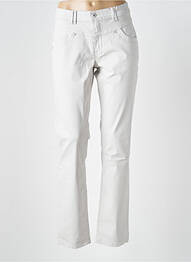 Pantalon slim tissage enduit taille normale gris CMK femme
