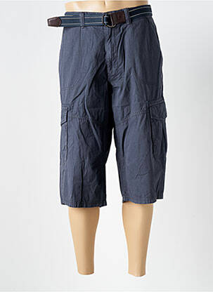 Bermuda multipoches taille normale bleu LERROS homme