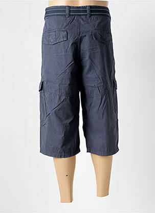Bermuda multipoches taille normale bleu LERROS homme