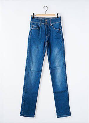 Jeans coupe slim stretch taille haute bleu SALSA femme