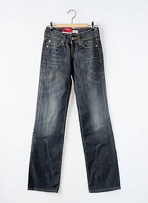 Jeans coupe droite stretch taille basse noir LEVI'S femme