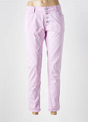 Jeans coupe slim violet BROADWAY pour femme seconde vue