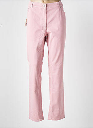 Pantalon droit rose CMK pour femme