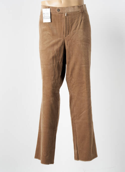 Pantalon droit tissage velours taille normale marron MEYER homme