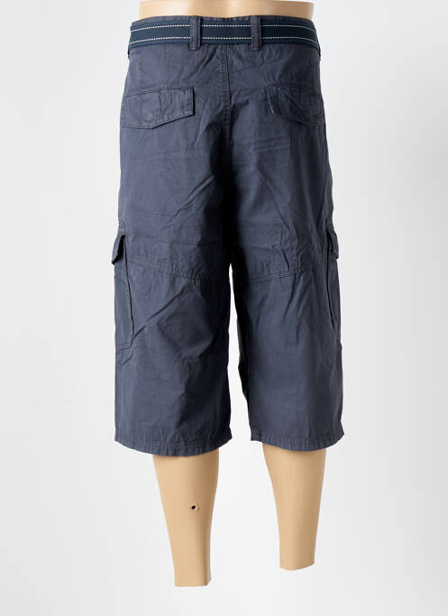 Bermuda multipoches taille normale bleu LERROS homme