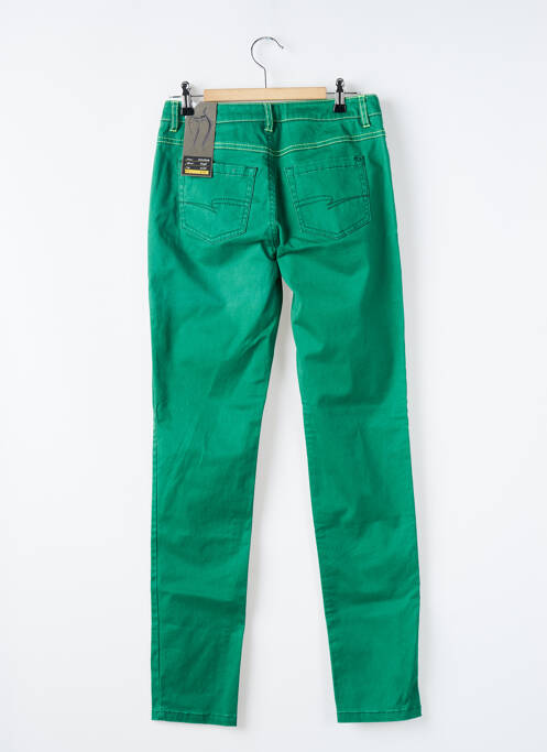 Jeans coupe slim stretch taille basse vert STREET ONE femme