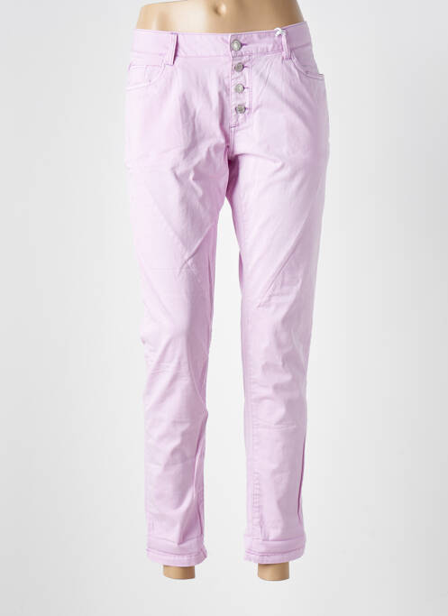 Jeans coupe slim violet BROADWAY pour femme