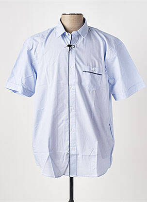 Chemise manches courtes coupe droite bleu EASYLINE homme