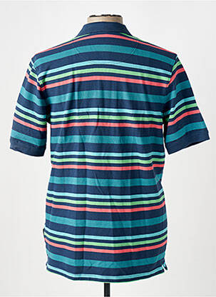 Polo stretch manches courtes bleu HAJO homme