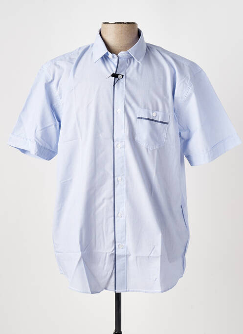 Chemise manches courtes bleu EASYLINE pour homme