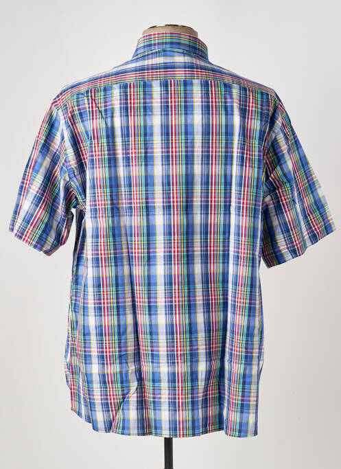 Chemise manches courtes bleu LEVORATTO pour homme