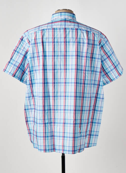 Chemise manches courtes bleu LEVORATTO pour homme