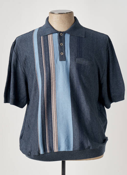 Polo bleu LOUIS VICTOR pour homme