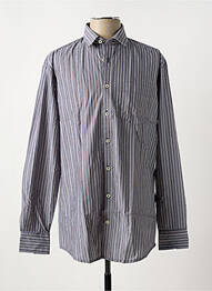 Chemise manches longues imprimé rayures gris BRIGGS & MANSFIELD homme