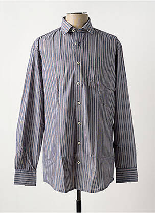 Chemise manches longues imprimé rayures gris BRIGGS & MANSFIELD homme