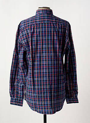 Chemise manches longues imprimé écossais bleu BRIGGS & MANSFIELD homme