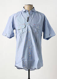 Chemise manches courtes poches bleu EASYLINE homme