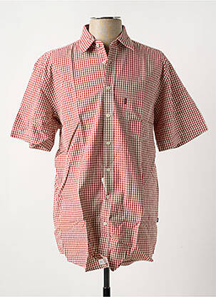 Chemise manches courtes poches rouge DORNBUSCH homme