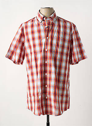 Chemise manches courtes poches rouge BRIGGS & MANSFIELD homme