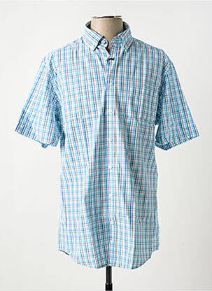 Chemise manches courtes poches bleu BRIGGS & MANSFIELD homme