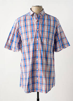 Chemise manches courtes poches bleu BRIGGS & MANSFIELD homme