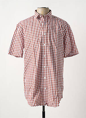 Chemise manches courtes poches orange BRIGGS & MANSFIELD homme