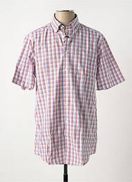 Chemise manches courtes poches rouge BRIGGS & MANSFIELD homme