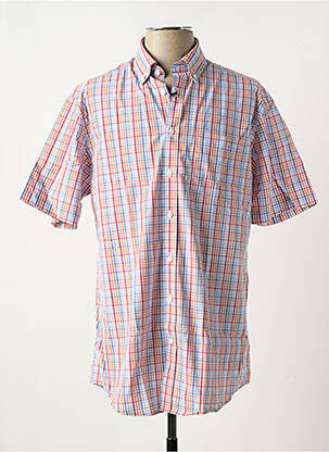 Chemise manches courtes poches orange BRIGGS & MANSFIELD homme