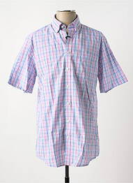 Chemise manches courtes poches violet BRIGGS & MANSFIELD homme