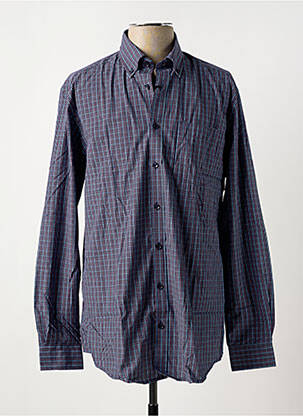 Chemise manches longues poches bleu BRIGGS & MANSFIELD homme