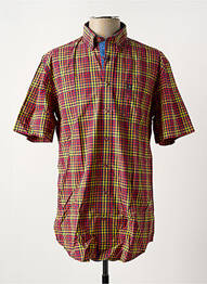 Chemise manches courtes poches rouge J.T ASCOTT homme