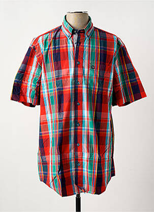 Chemise manches courtes orange J.T ASCOTT pour homme