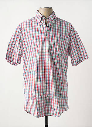 Chemise manches courtes rouge BRIGGS & MANSFIELD pour homme
