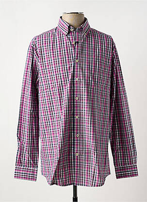 Chemise manches longues rose BRIGGS & MANSFIELD pour homme