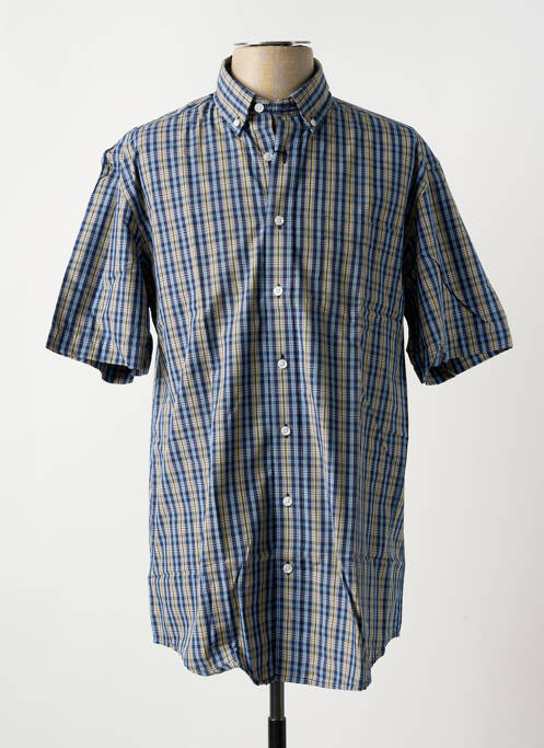 Chemise manches courtes poches bleu BRIGGS & MANSFIELD homme