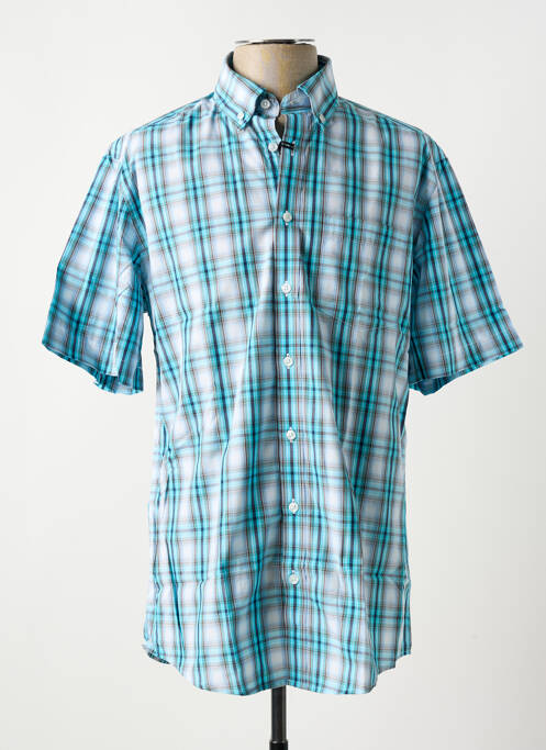 Chemise manches courtes bleu BRIGGS & MANSFIELD pour homme