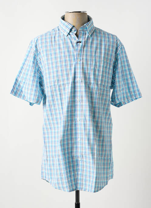 Chemise manches courtes bleu BRIGGS & MANSFIELD pour homme