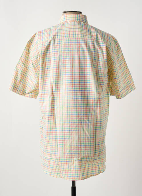 Chemise manches courtes jaune LEVORATTO pour homme