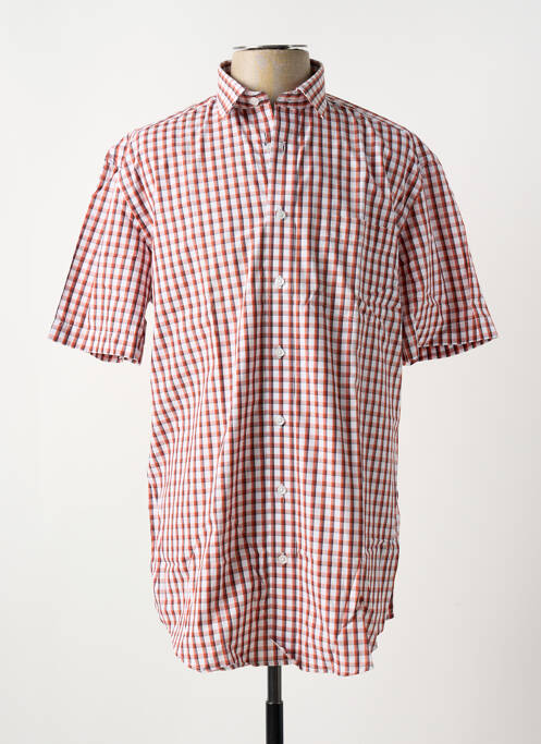 Chemise manches courtes orange BRIGGS & MANSFIELD pour homme