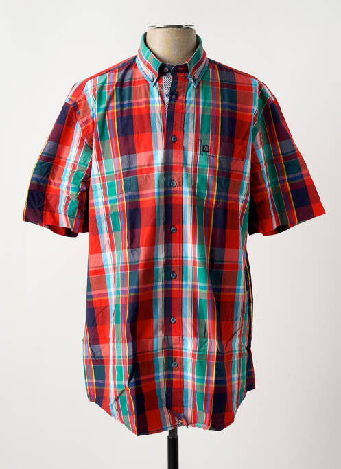 Chemise manches courtes orange J.T ASCOTT pour homme