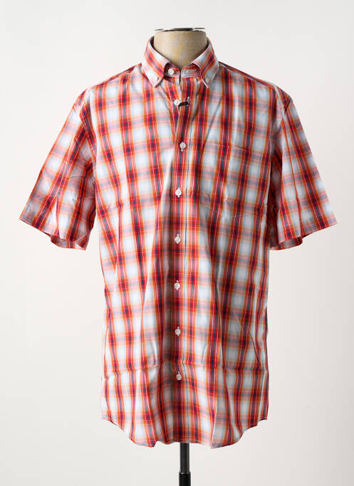 Chemise manches courtes rouge BRIGGS & MANSFIELD pour homme