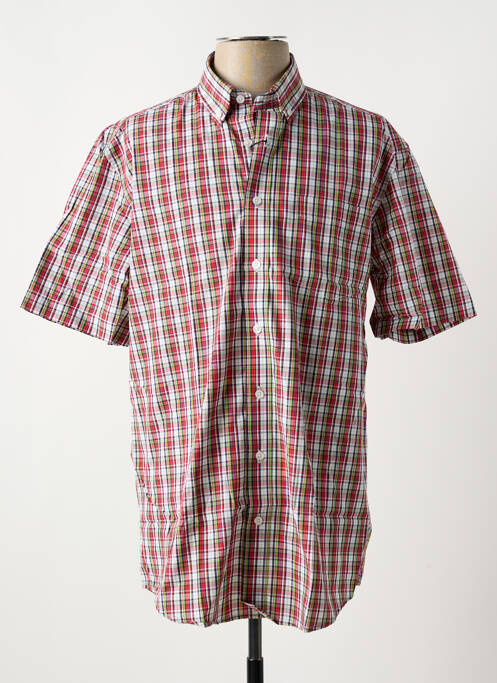Chemise manches courtes rouge BRIGGS & MANSFIELD pour homme