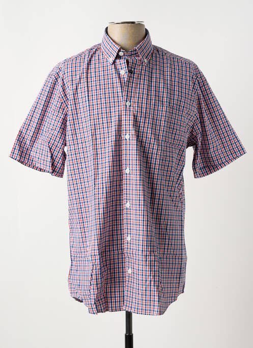 Chemise manches courtes rouge BRIGGS & MANSFIELD pour homme